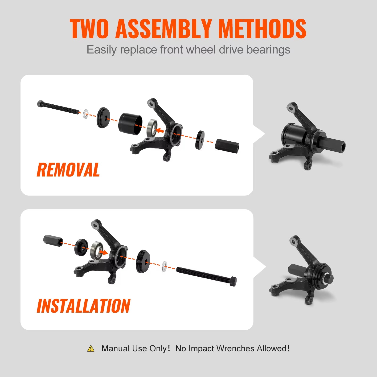 VEVOR 23-Piece Front-Wheel Drive Bearing Puller Tool Kit